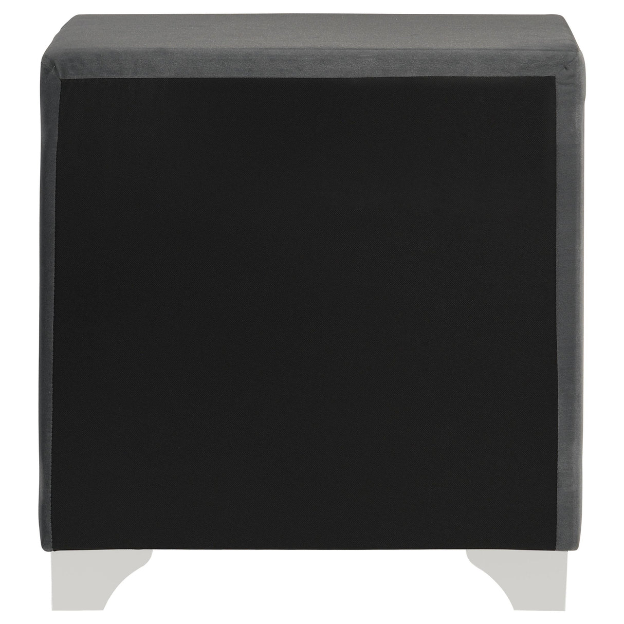 Melody Gray Upholstered 2-Drawer Nightstand from Coaster - Luna Furniture