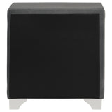 Melody Gray Upholstered 2-Drawer Nightstand from Coaster - Luna Furniture