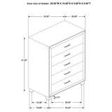 Melody Gray Upholstered 2-Drawer Nightstand from Coaster - Luna Furniture