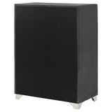 Melody Gray 5-Drawer Upholstered Chest from Coaster - Luna Furniture