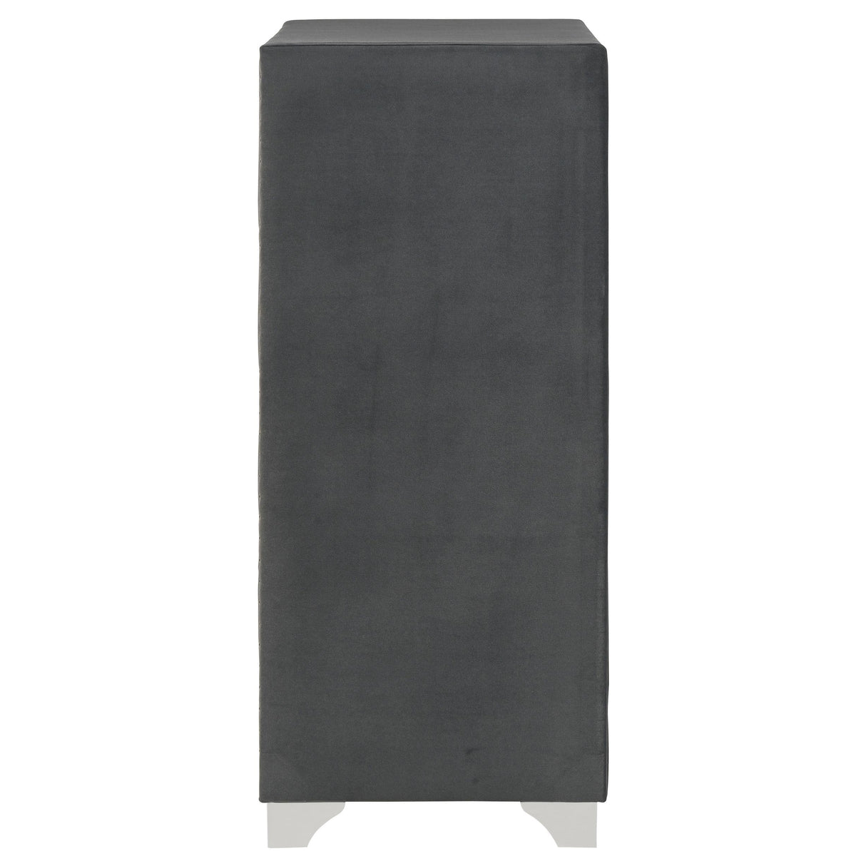 Melody Gray 5-Drawer Upholstered Chest from Coaster - Luna Furniture