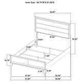 Welsley Walnut 5-Piece Queen Bedroom Set from Coaster - Luna Furniture