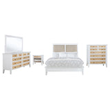 Bexhill White 5-Piece Eastern King Bedroom Set from Coaster - Luna Furniture