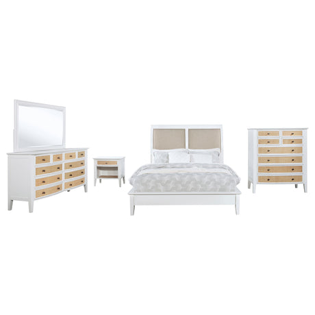 Bexhill White 5-Piece Eastern King Bedroom Set from Coaster - Luna Furniture