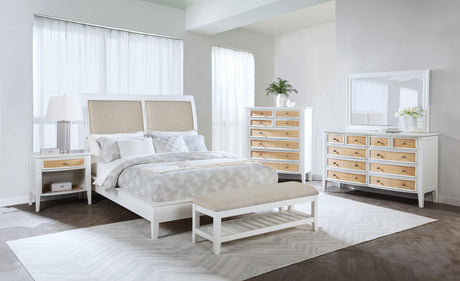 Bexhill White 8-Drawer Chest from Coaster - Luna Furniture