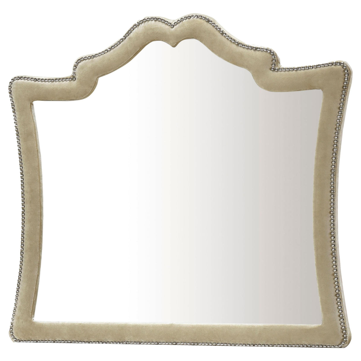 Antonella Ivory and Camel Tufted Upholstered 5-Piece Eastern King Bedroom Set from Coaster - Luna Furniture