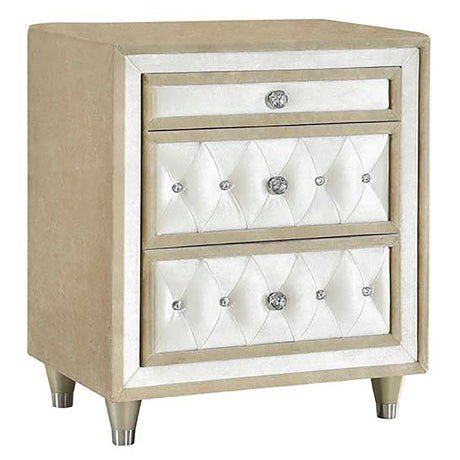 Antonella Ivory / Camel 5-piece California King Bedroom Set from Coaster - Luna Furniture