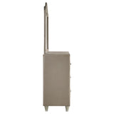 Antonella Ivory and Camel Upholstered 7-Drawer Dresser with Mirror from Coaster - Luna Furniture
