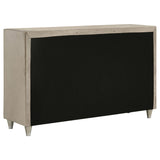 Antonella Ivory and Camel Upholstered 7-Drawer Dresser from Coaster - Luna Furniture