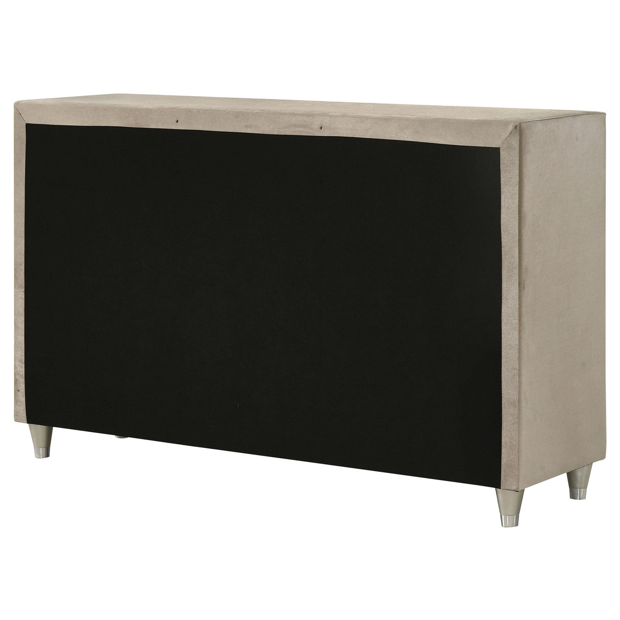 Antonella Ivory and Camel Upholstered 7-Drawer Dresser from Coaster - Luna Furniture
