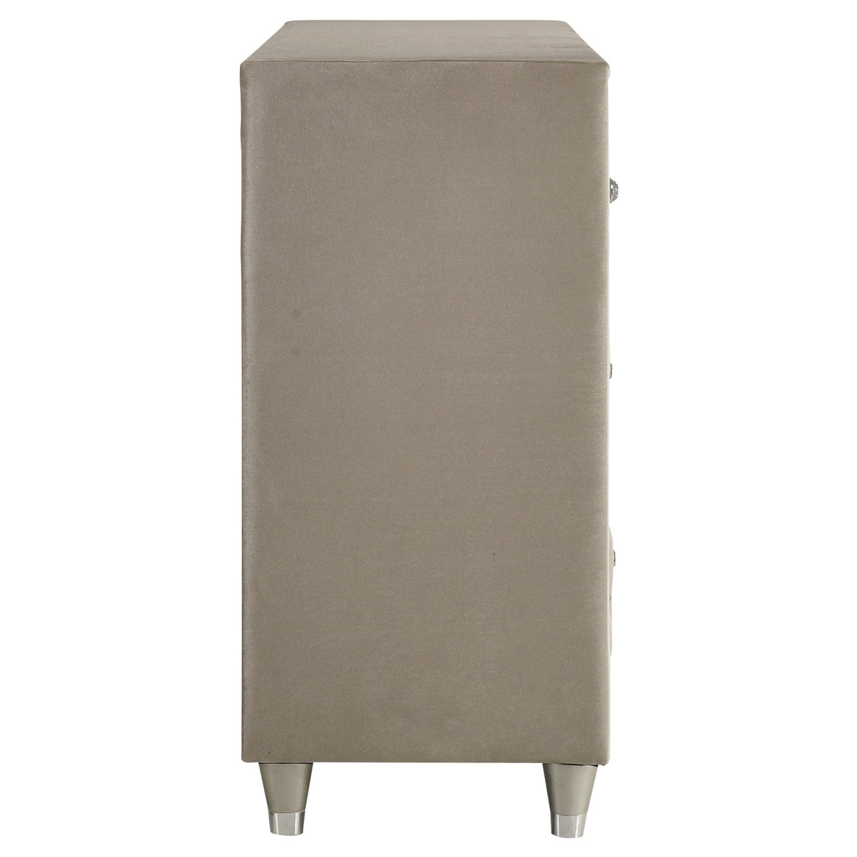 Antonella Ivory and Camel Upholstered 7-Drawer Dresser from Coaster - Luna Furniture