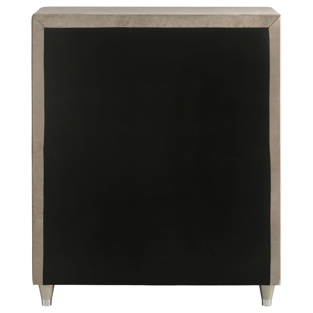 Antonella Ivory and Camel Upholstered 5-Drawer Chest from Coaster - Luna Furniture
