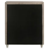 Antonella Ivory and Camel Upholstered 5-Drawer Chest from Coaster - Luna Furniture