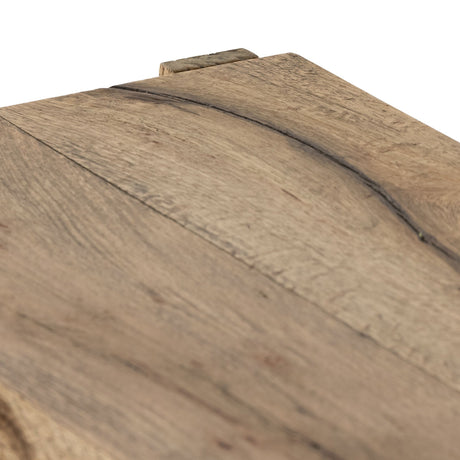 Bingham Console Table in Rustic Oak Veneer from Four Hands - Luna Furniture