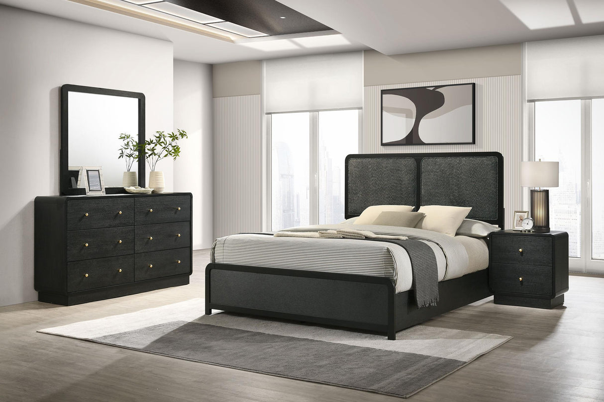 Cavelle Black 4-piece Full Bedroom Set from Coaster - Luna Furniture
