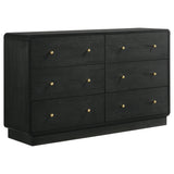 Cavelle Black 4-piece Full Bedroom Set from Coaster - Luna Furniture