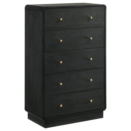 Cavelle Black 5-piece Full Bedroom Set from Coaster - Luna Furniture