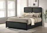Cavelle Black 51-inch Upholstered Full Panel Bed from Coaster - Luna Furniture