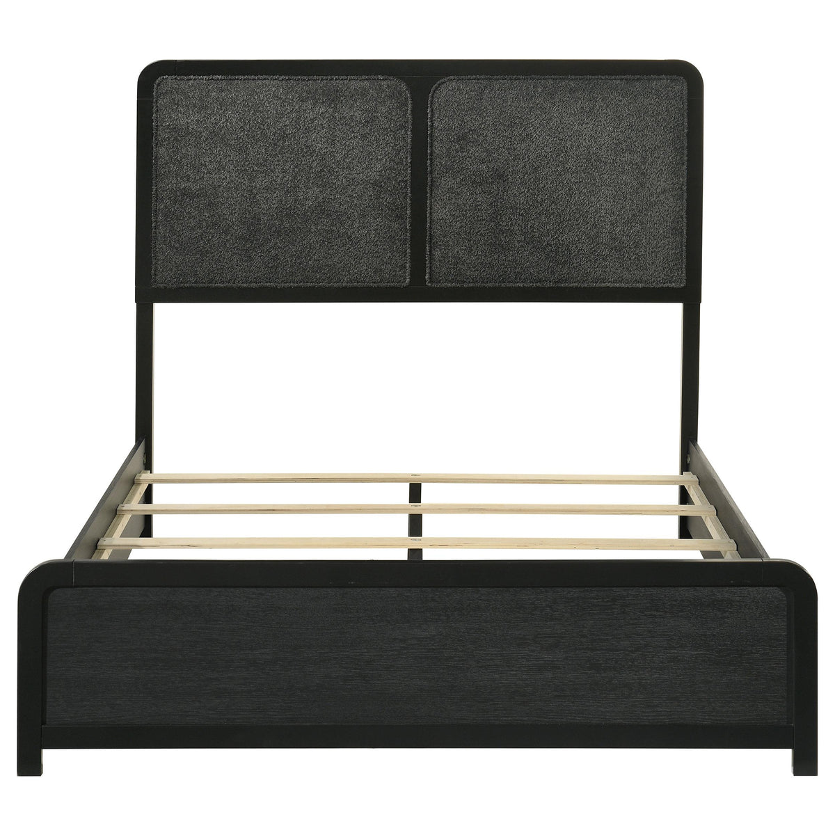 Cavelle Black 51-inch Upholstered Full Panel Bed from Coaster - Luna Furniture