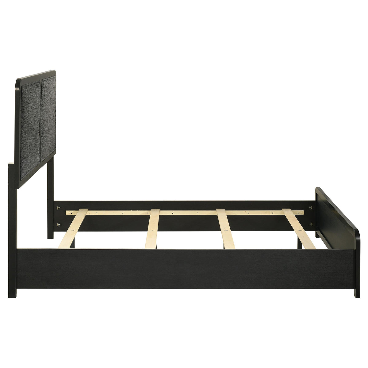 Cavelle Black 51-inch Upholstered Full Panel Bed from Coaster - Luna Furniture