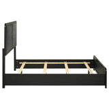 Cavelle Black 51-inch Upholstered Full Panel Bed from Coaster - Luna Furniture