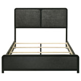Cavelle Black 47-inch Upholstered Queen Bed from Coaster - Luna Furniture