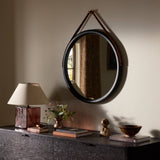 Des Mirror in Black Wash Poplar from Four Hands - Luna Furniture