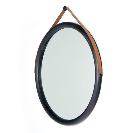 Des Mirror in Black Wash Poplar from Four Hands - Luna Furniture