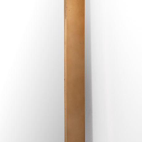 Georgina Floor Mirror in Polished Brass from Four Hands - Luna Furniture