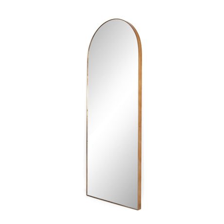 Georgina Floor Mirror in Polished Brass from Four Hands - Luna Furniture