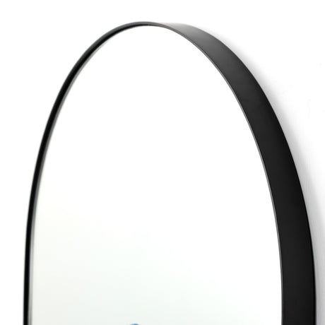 Georgina Floor Mirror in Iron Matte Black from Four Hands - Luna Furniture