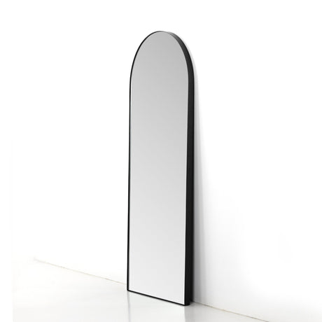 Georgina Floor Mirror in Iron Matte Black from Four Hands - Luna Furniture