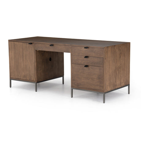 Trey Executive Desk in Auburn Poplar from Four Hands - Luna Furniture