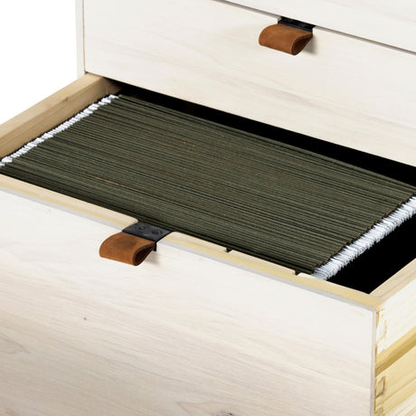 Trey Executive Desk in Dove Poplar from Four Hands - Luna Furniture