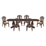Deryn Park Cherry 7-Piece 114" Extendable Dining Room Set from Homelegance - Luna Furniture