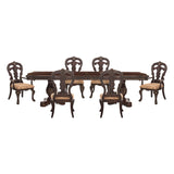 Deryn Park Cherry 9-Piece 114" Extendable Dining Room Set from Homelegance - Luna Furniture