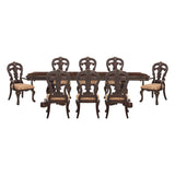 Deryn Park Cherry 7-Piece 114" Extendable Dining Room Set from Homelegance - Luna Furniture