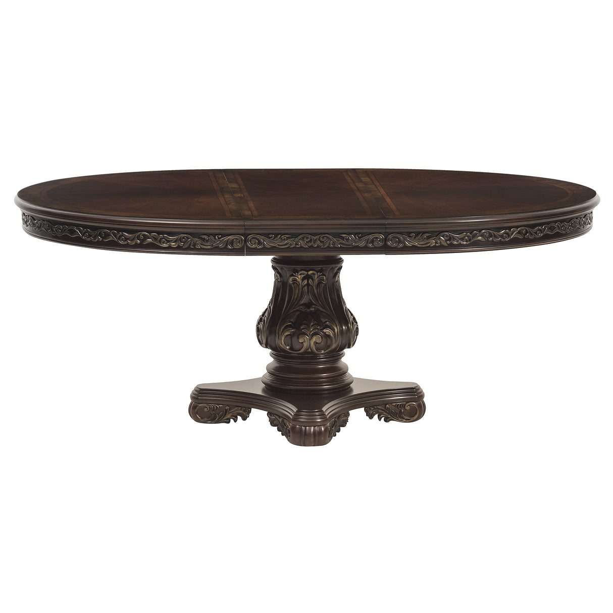 Deryn Park Cherry 5-Piece Round/Oval Dining Set from Homelegance - Luna Furniture