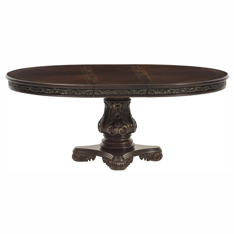 Deryn Park Cherry 5-Piece Round/Oval Dining Set from Homelegance - Luna Furniture