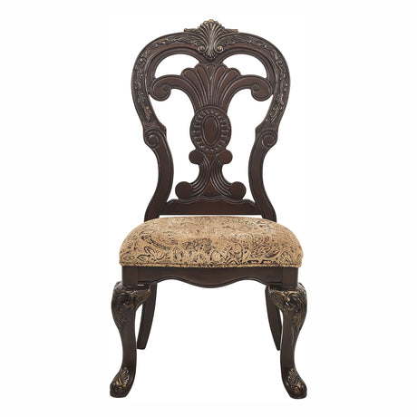 Deryn Park Cherry 5-Piece Round/Oval Dining Set from Homelegance - Luna Furniture