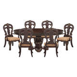Deryn Park Cherry 7-Piece Round/Oval Dining Set from Homelegance - Luna Furniture