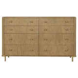 Arini Sand Wash Upholstered 5-Piece Eastern King Bedroom Set from Coaster - Luna Furniture