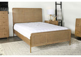 Arini Sand Wash and Natural Rattan California King Panel Bed from Coaster - Luna Furniture
