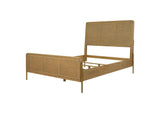 Arini Sand Wash and Natural Rattan California King Panel Bed from Coaster - Luna Furniture