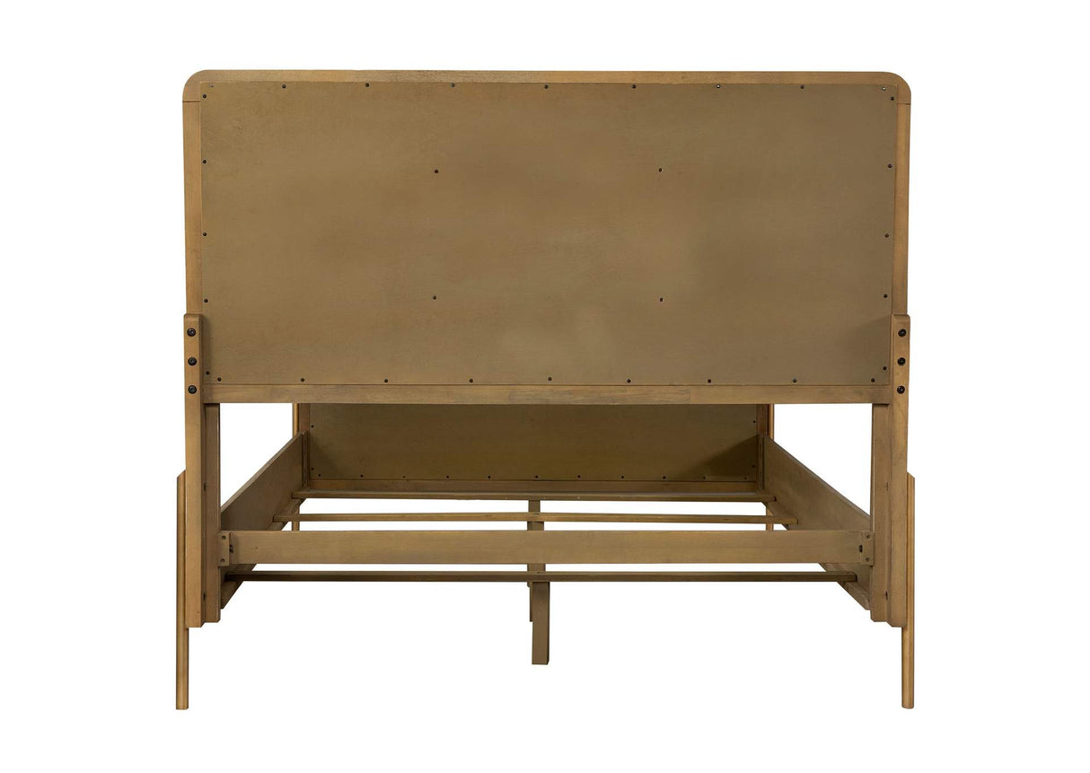 Arini Sand Wash and Natural Rattan California King Panel Bed from Coaster - Luna Furniture