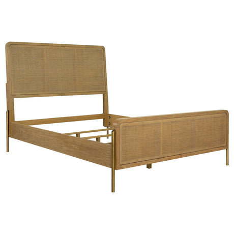 Arini Sand Wash Upholstered 4-Piece Queen Bedroom Set from Coaster - Luna Furniture