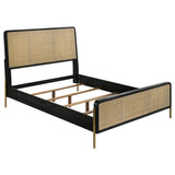 Arini Black and Natural 5-Piece California King Bedroom Set from Coaster - Luna Furniture