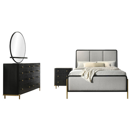 Arini Black and Gray 4-Piece Queen Bedroom Set from Coaster - Luna Furniture