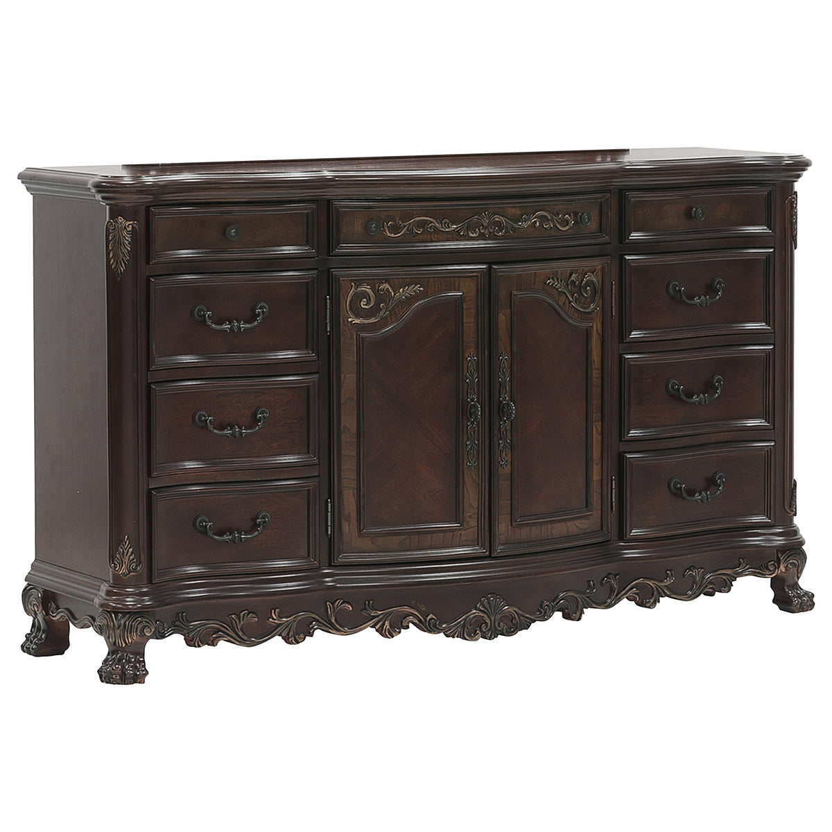 Deryn Park Cherry Nightstand from Homelegance - Luna Furniture