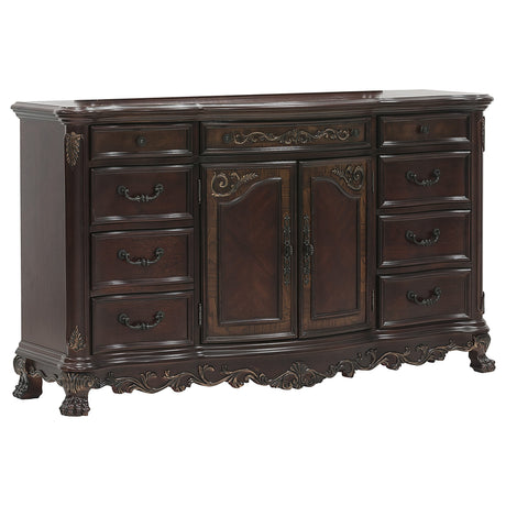 Deryn Park Cherry Nightstand from Homelegance - Luna Furniture